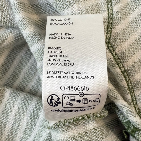 Anthropology Pilco Wharfside Hooded Sweatshirt Green Motif Size 2X - Picture 12 of 12